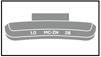 Zinc clip-on wheel weights